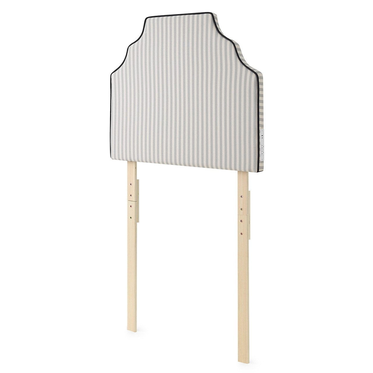 Tavira Allure Outlet Headboard Majestic Taupe Cream Stripe