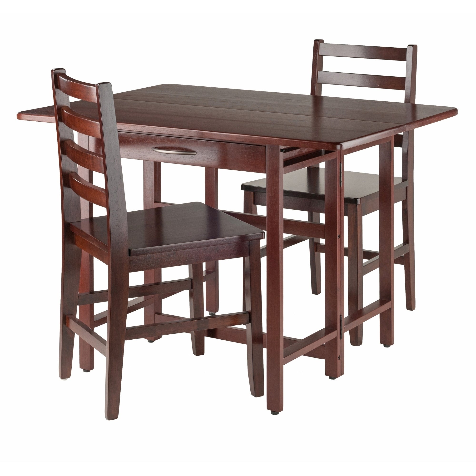 Taylor 3 Pc Set Drop Leaf Table W Ladder Back Chair