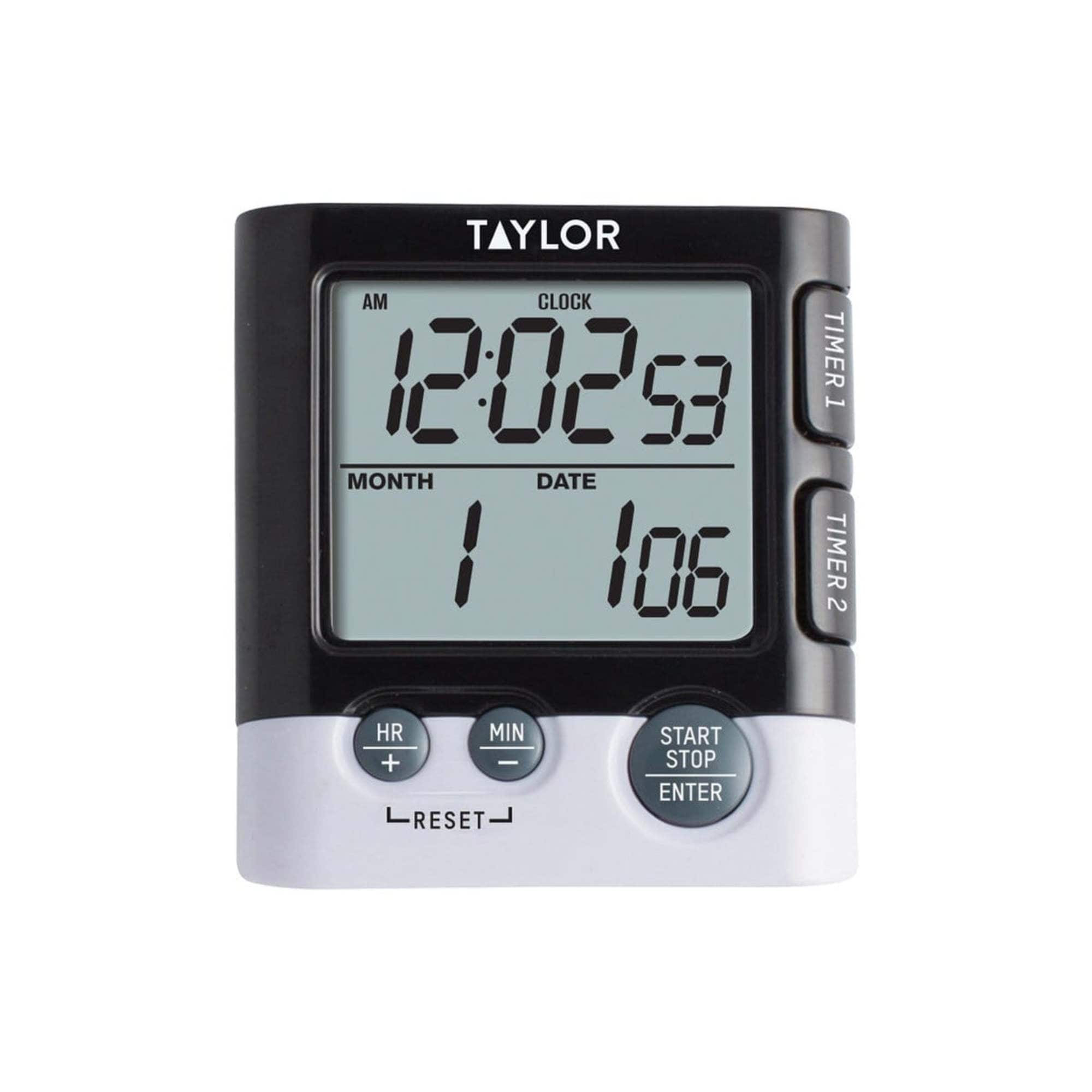 Taylor Digital Dual Event Cooking Timer Alarm Clock