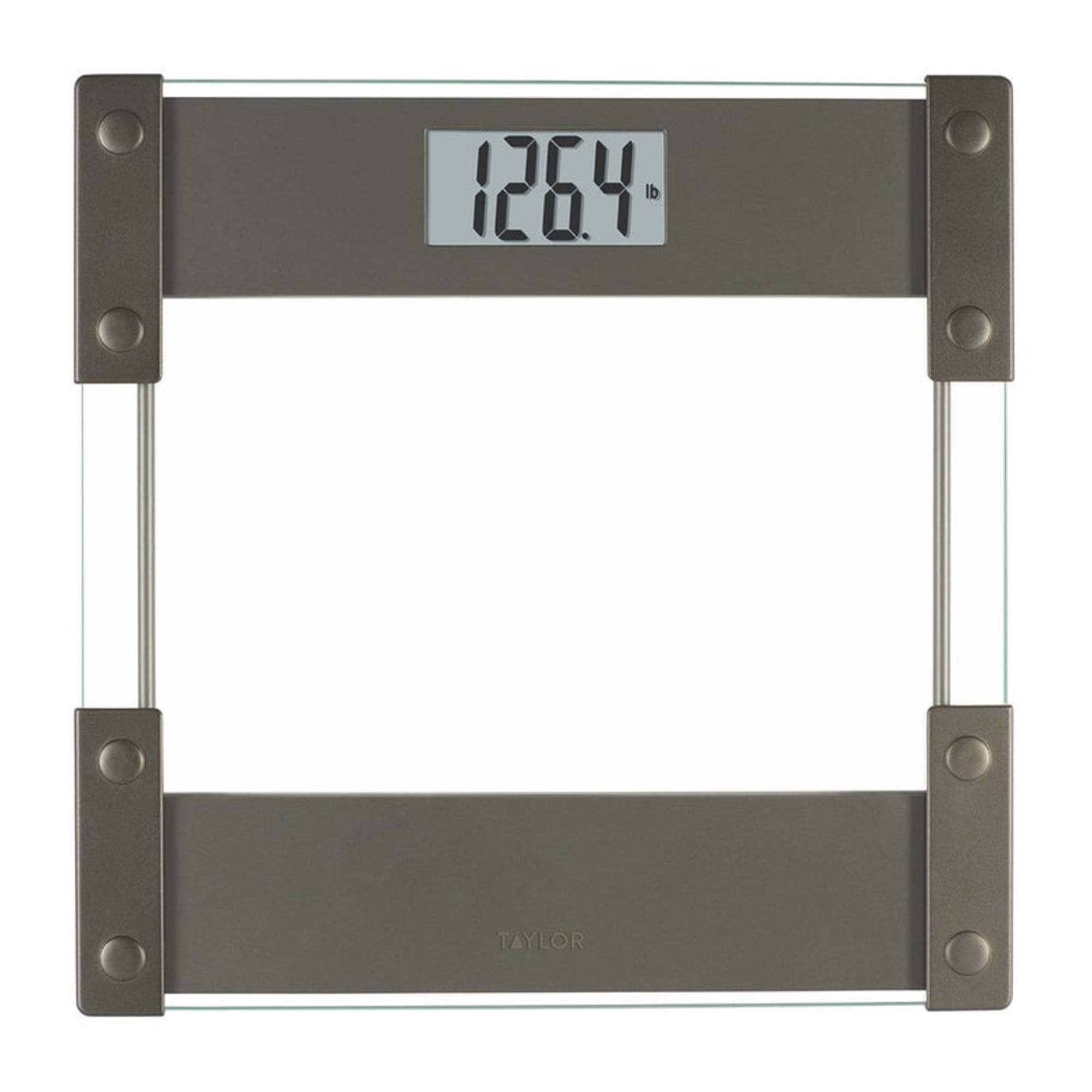 Taylor Digital Glass Stainless Steel Hinge Design Body Composition Scale