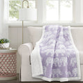 Taylor Olive Amelia Blue Elephant Throw Blanket