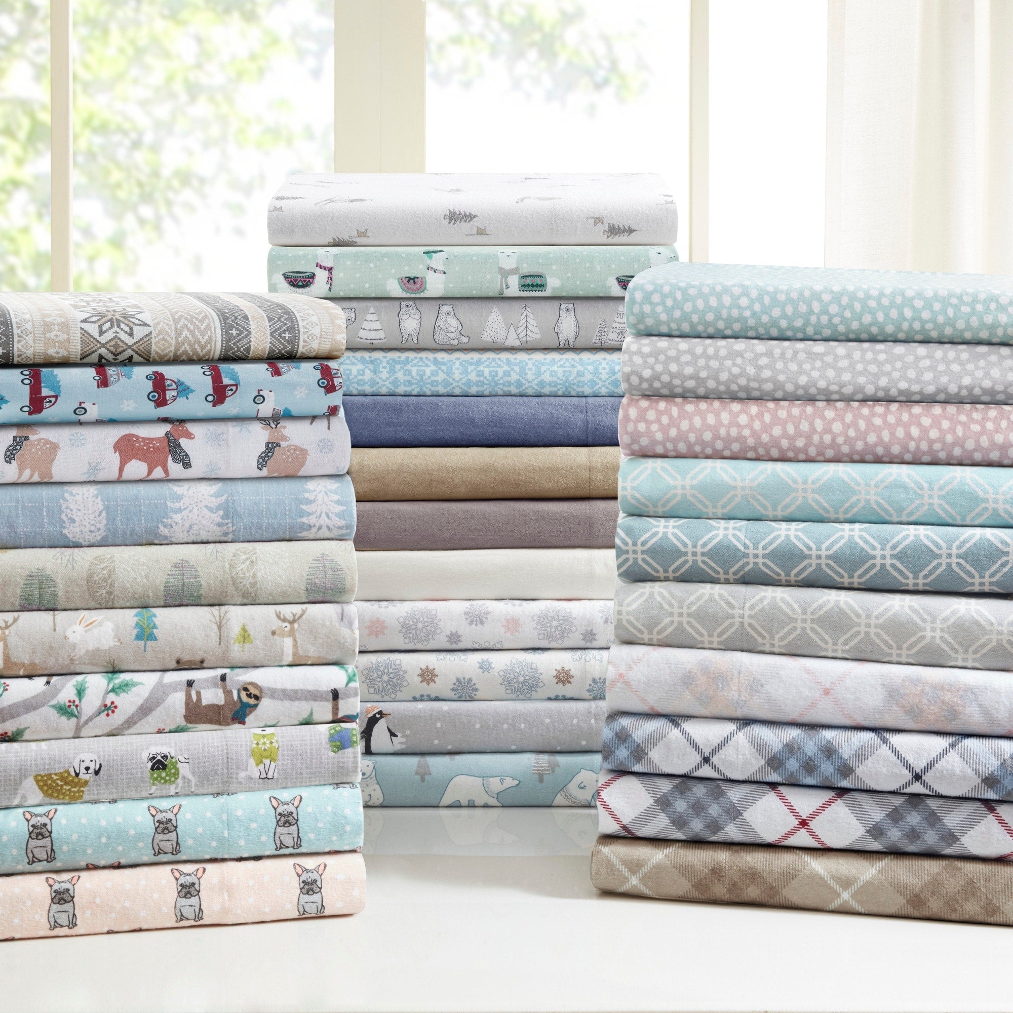 Pine Canopy Little River Flannel Cotton Sheet Set