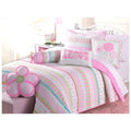 Taylor Olive Sunfish Pastel Cotton Quilt Set