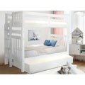 Taylor Olive Trillium Grey Wood Twin Over Twin Bunk Bed With Twin Trundle