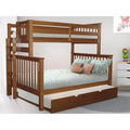Taylor Olive Trillium Espresso Wood Twin Over Full Bunk Bed With Full Trundle