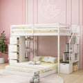Taylor Olive Freesia Twin Over Twin Bed With Storage