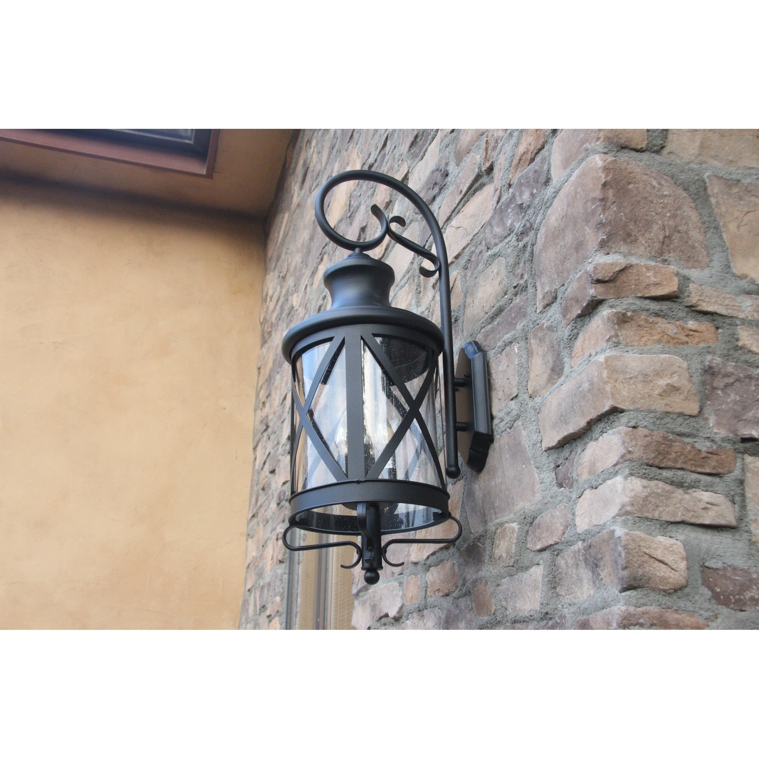 Y Decor Taysom 4 Light Exterior Light In Black Finish