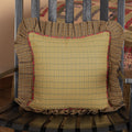 Tea Cabin Fabric Ruffled Filledthrow Pillow 16X16