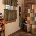 Tea Cabin Shower Curtain Patchwork 72X72