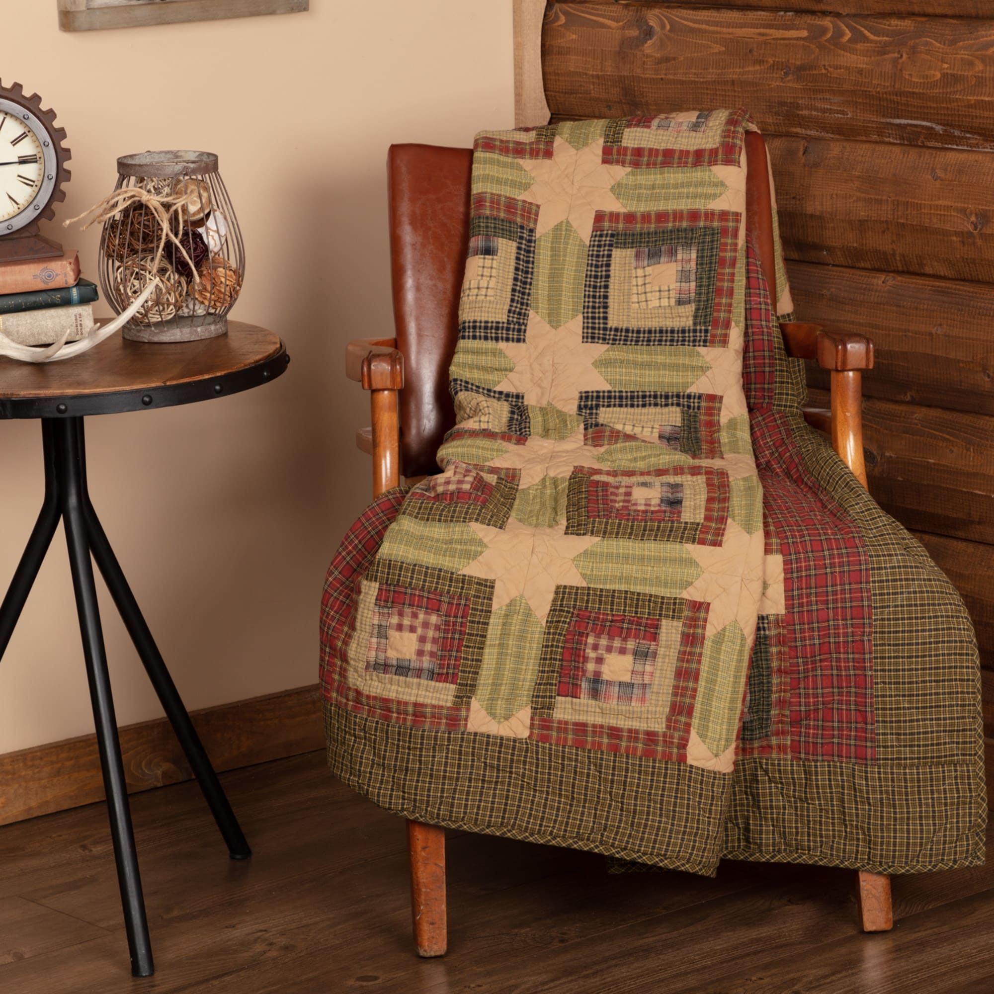 Tea Cabin Throw Quilted 60X50
