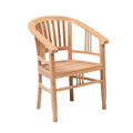 Teak Manhattan Outdoor Tub Style Dining Lounge Chair