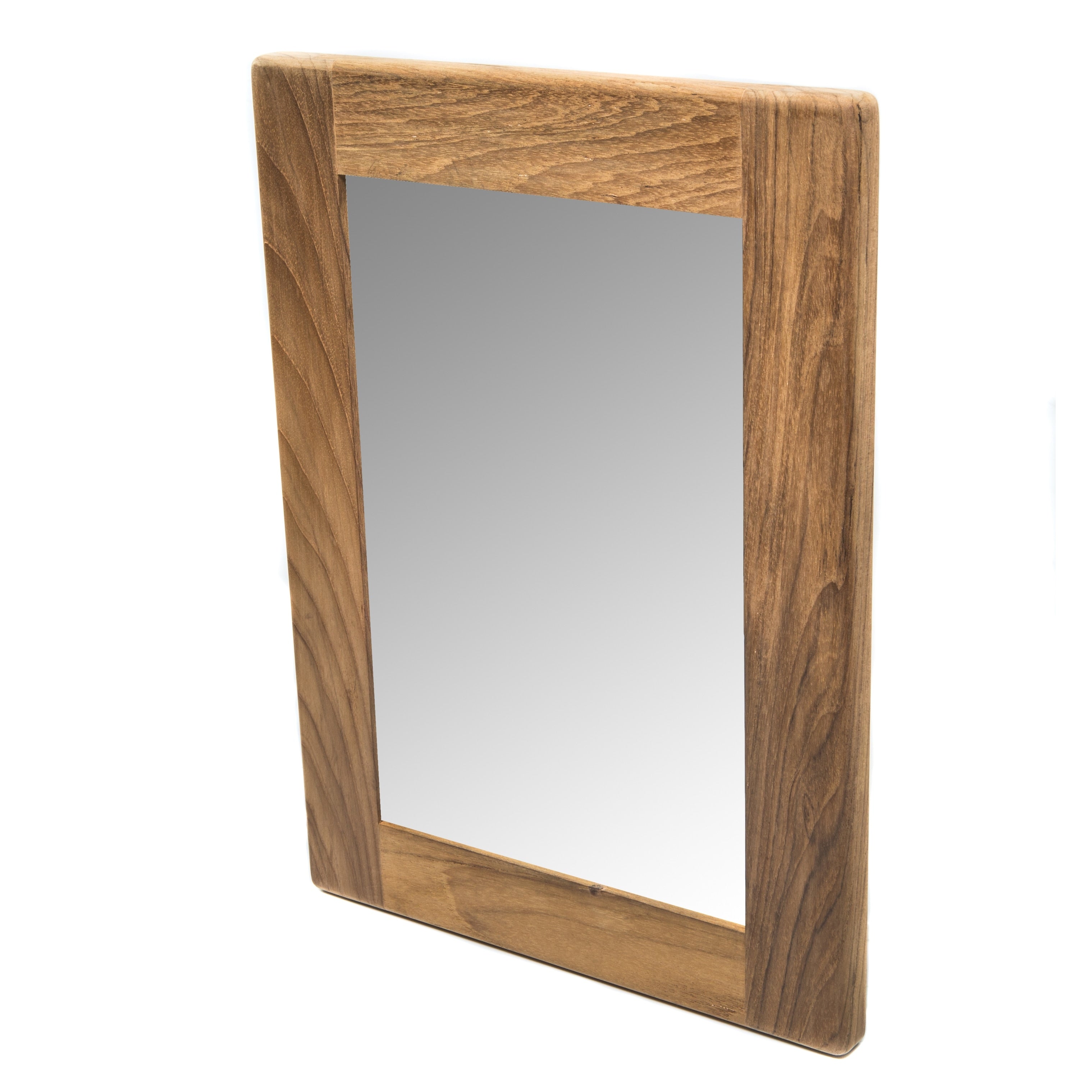 Teak Rectangular Mirror 11 W X 15 H