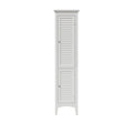 Bayfield White 2 Door Linen Tower By Elegant Home Fashions