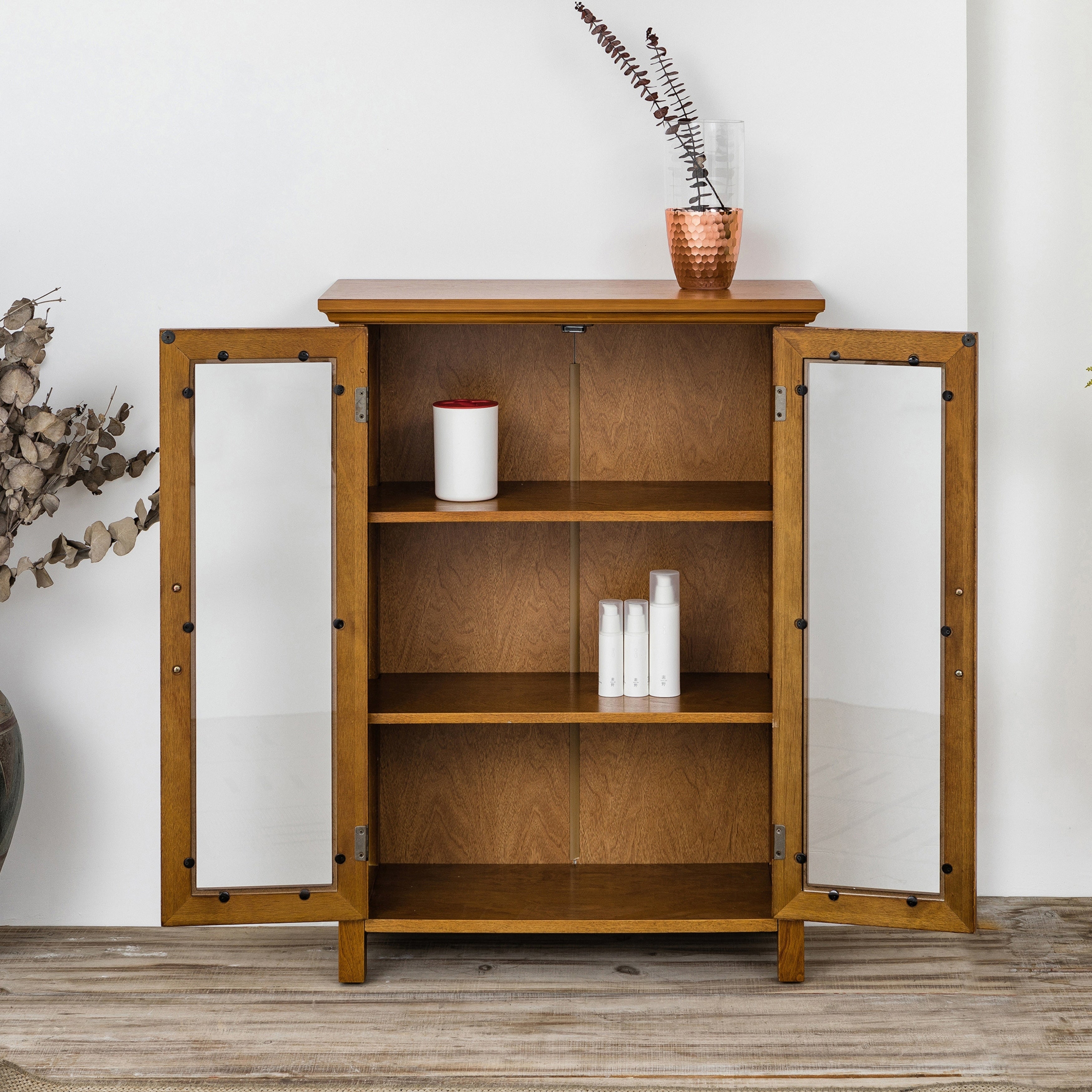 Chamberlain Double Door Floor Cabinet By Elegant Home Fashions