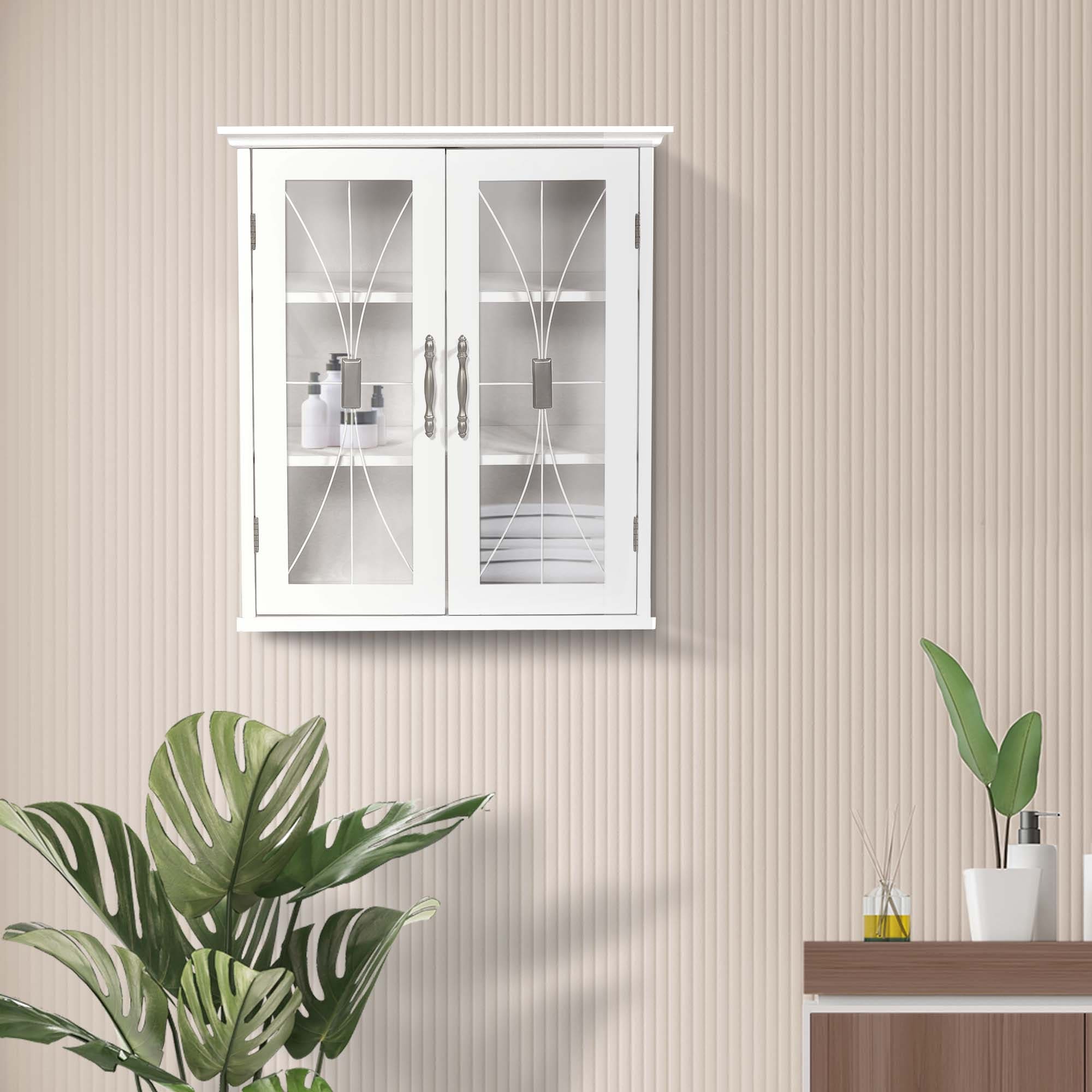 Delaney Wall Cabinet With 2 Doors White N A