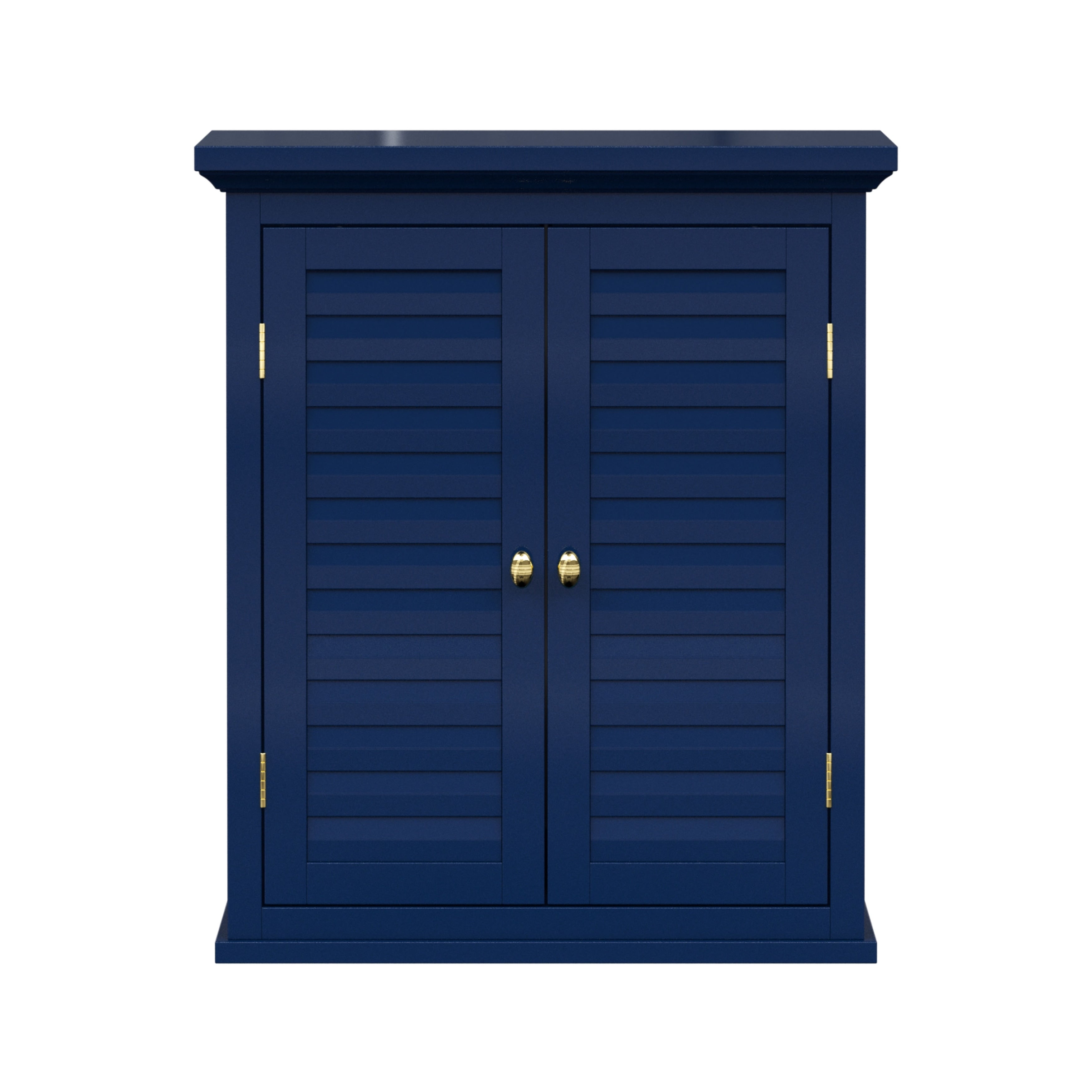 Bayfield White Finish Cabinet With Shutter Doors By Elegant Home Fashions