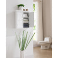 Yvette White 2 Door Wall Cabinet By Elegant Home Fashions
