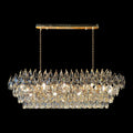 Teardrop Crystal Diamond Linear Chandelier 40