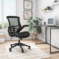 Techni Mobili Stylish Mid Back Mesh Office Chair With Adjustable Arms Black