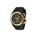 Technomarine Mens Tm 119016 Cruise Quartz 3 Hand Gold Black Dial Watch Mother Of Pearl