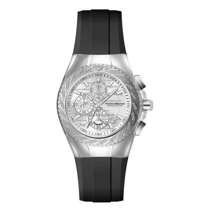 Technomarine Mens Tm 125014 Cruise Quartz Vd57 Silver Dial Watch