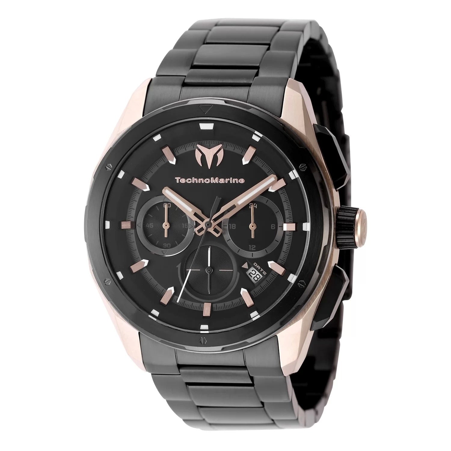 Technomarine Mens Tm 318092 Ocean Quartz Black Dial Watch