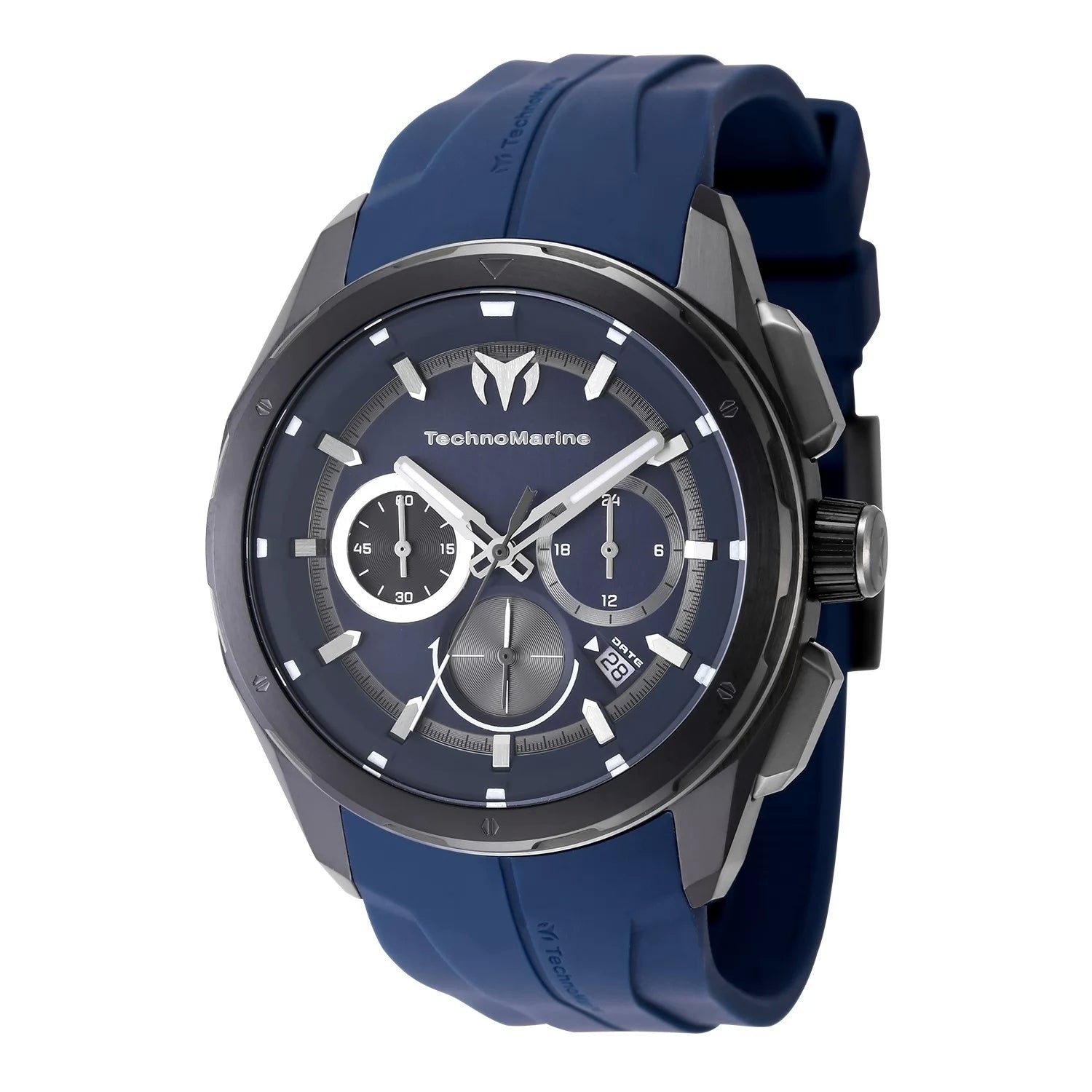 Technomarine Mens Tm 318103 Ocean Quartz Chronograph Navy Blue Dial Watch