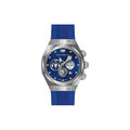 Technomarine Mens Tm 520001 Reef Quartz Chronograph Blue Silver Dial Watch Gold