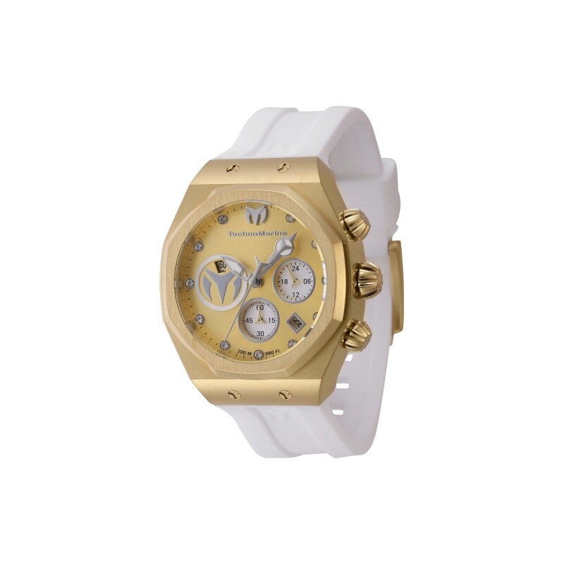 Technomarine Womens Tm 523008 Reef Quartz Silver Gold Dial Watch