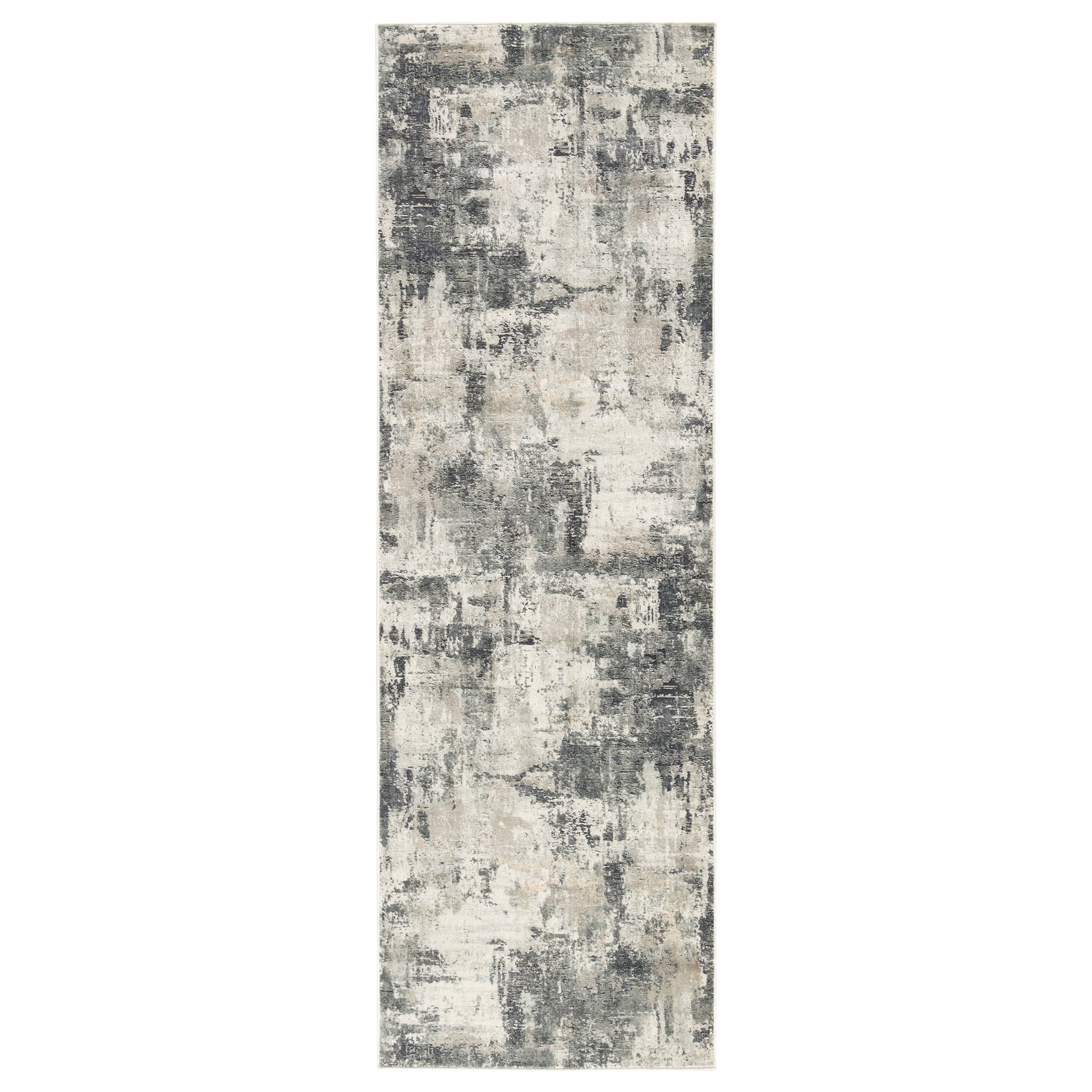 Tempesta Abstract Gray Gold Area Rug 76 X96