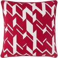 Tempestas Stormy Holiday Bright Reddown Or Poly Filled Throw Pillow 18 Inch