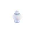 Temple Decorative Jar With Greek Key Trim