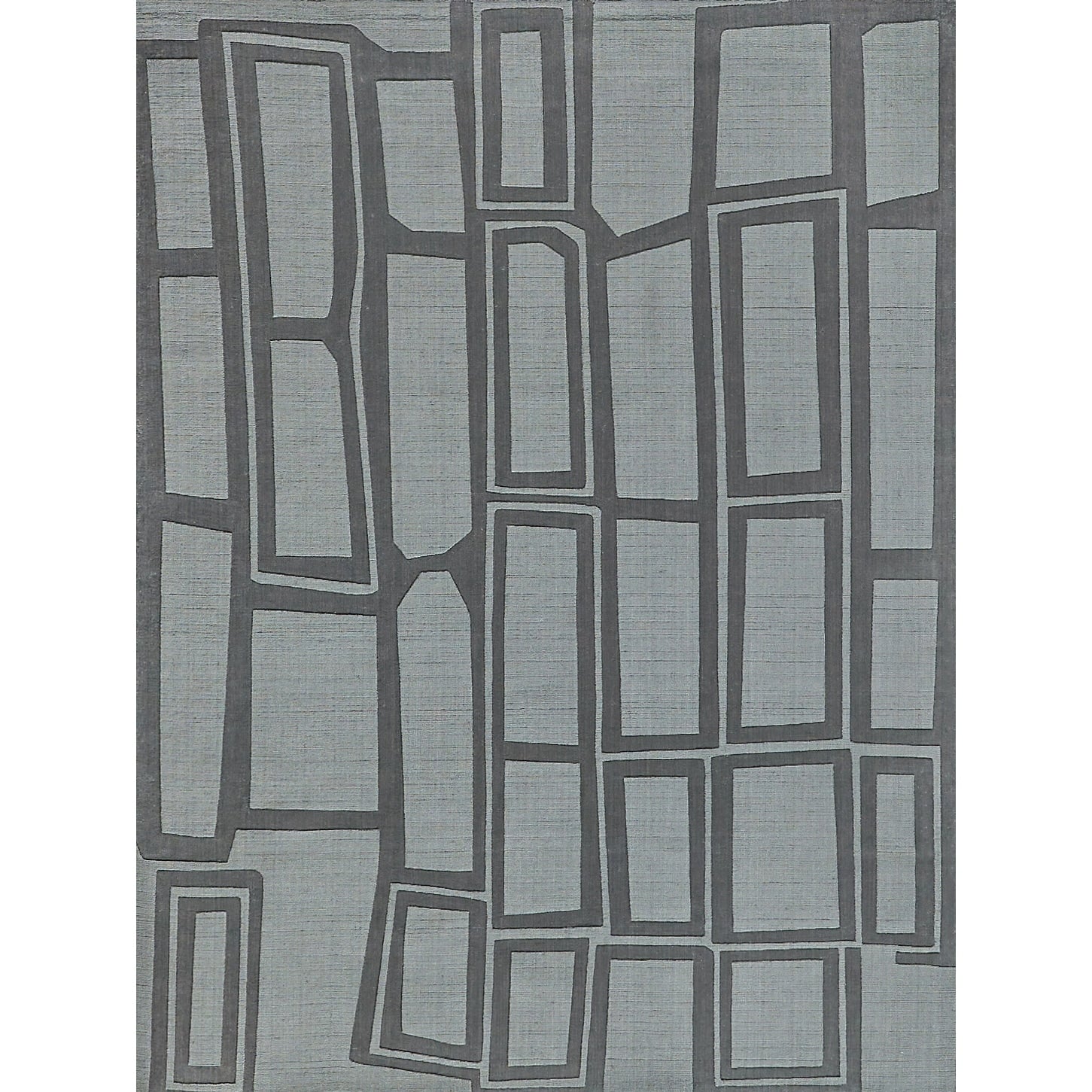 Tempo Handloomed New Zealand Wool Charcoal Gray Area Rug 8 X 10