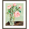 Tender Still Floral No. 2 By Melissa Wang Wood Framed Wall Art Print Svelte Clay Grey