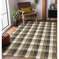 Tartan Modern Design Hand Tufted Accent Rug 2X3