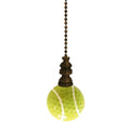 Tennis Ball Ceiling Fan Pull 2.25 H With 12 Antiqued Brass Chain