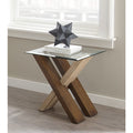 Tennyson Glass Top End Table By Greyson Living