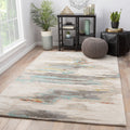 Tennyson Handmade Abstract Cream Gold Area Rug 8 X 11 710 X1010