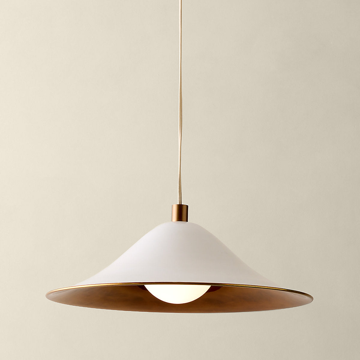 Tens White Enamel Wall Sconce