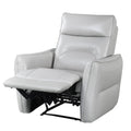 Teren Power Recliner Chair Rich Taupe Leather Match Foam