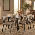 Teres Mid Century Leather Dining Chair Ergonomic Curved Back Upholstered Accent Chair With Metal Legs