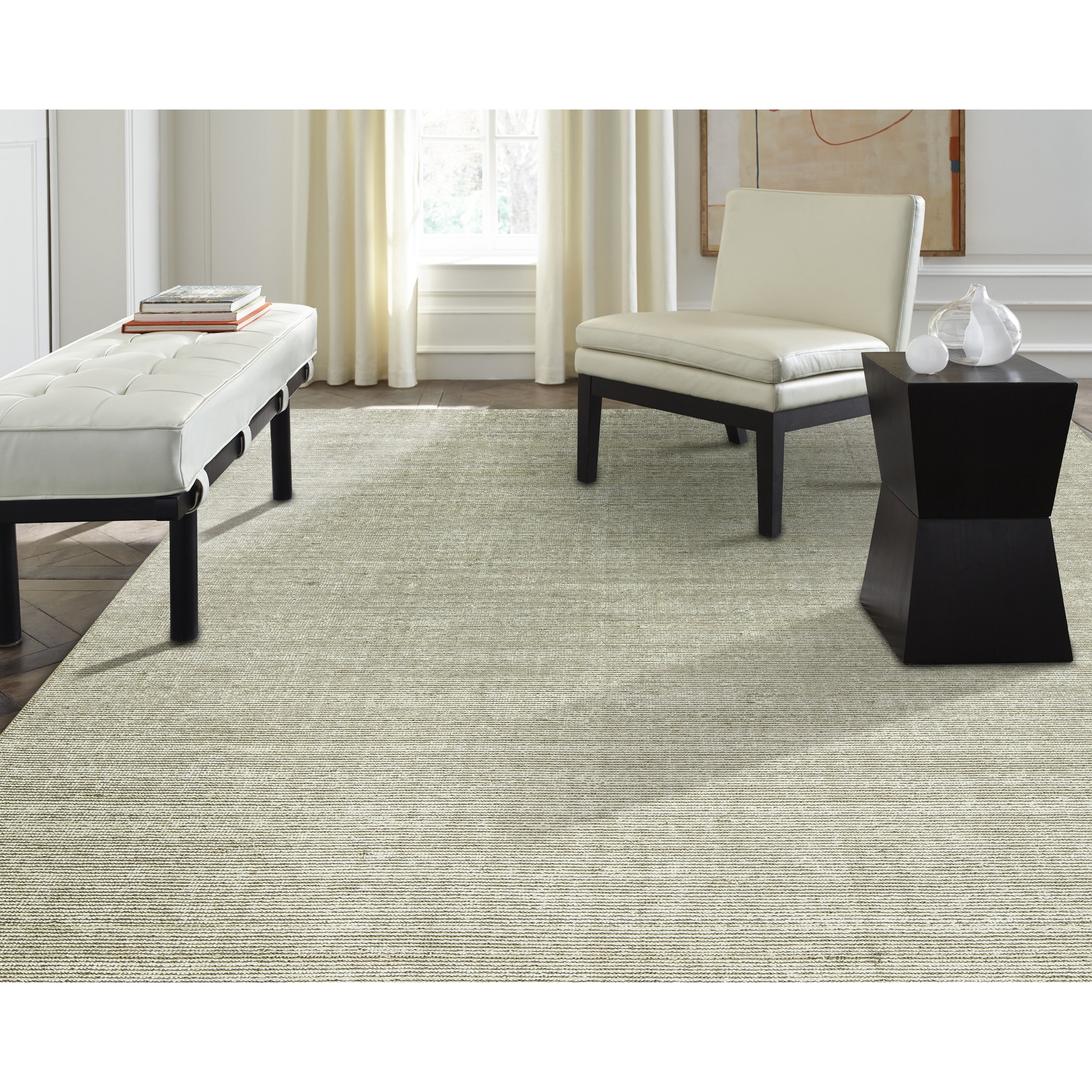 Terra Nickel Ivory Wool Hand Made Area Rug 12 X 15