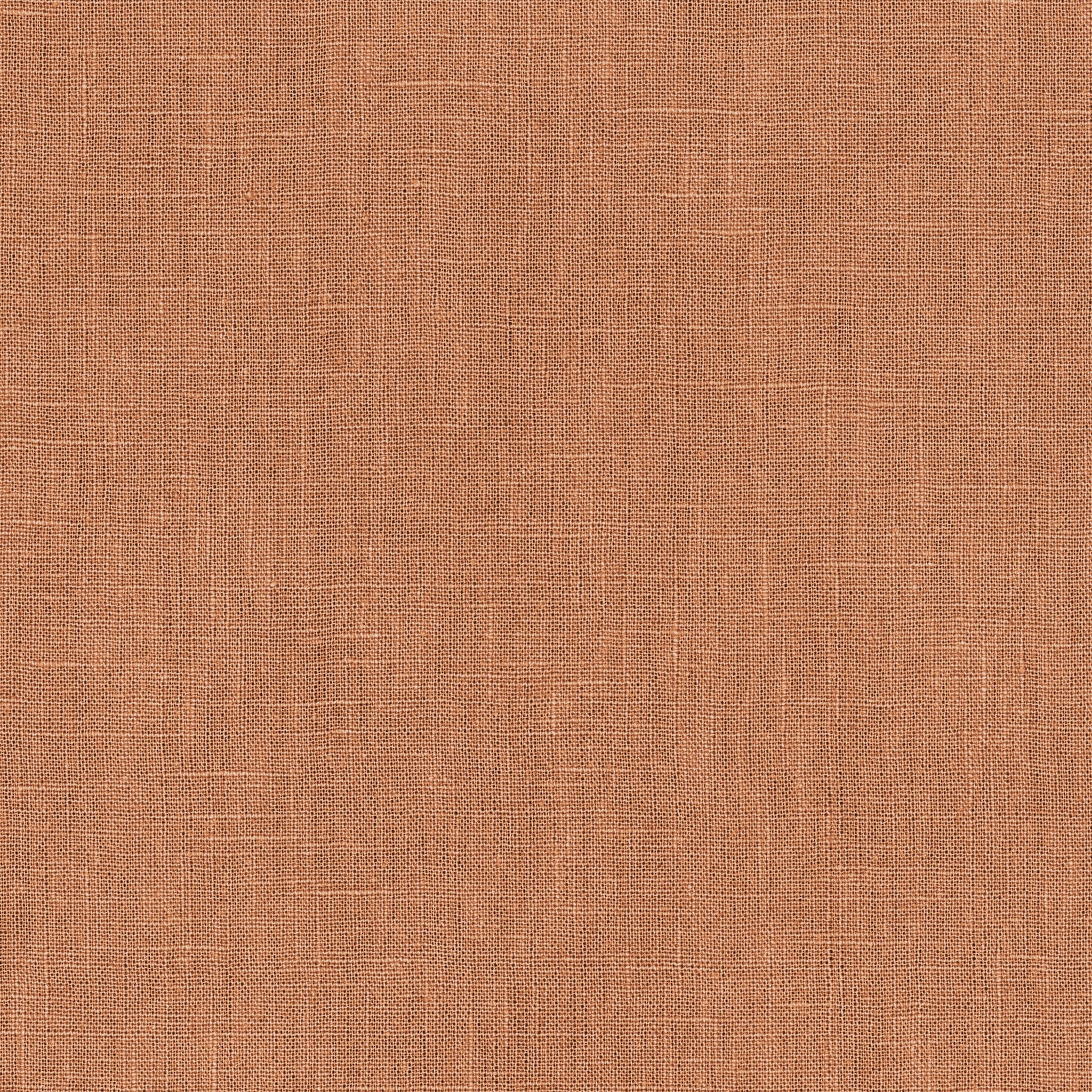 Terracotta Linen Weave Fabric Swatch
