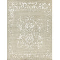 Terras Hand Knotted Wool Bamboo Silk Gray Platinum Area Rug