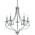 Tes 5 Light Indoor Chrome Hanging Chandelier