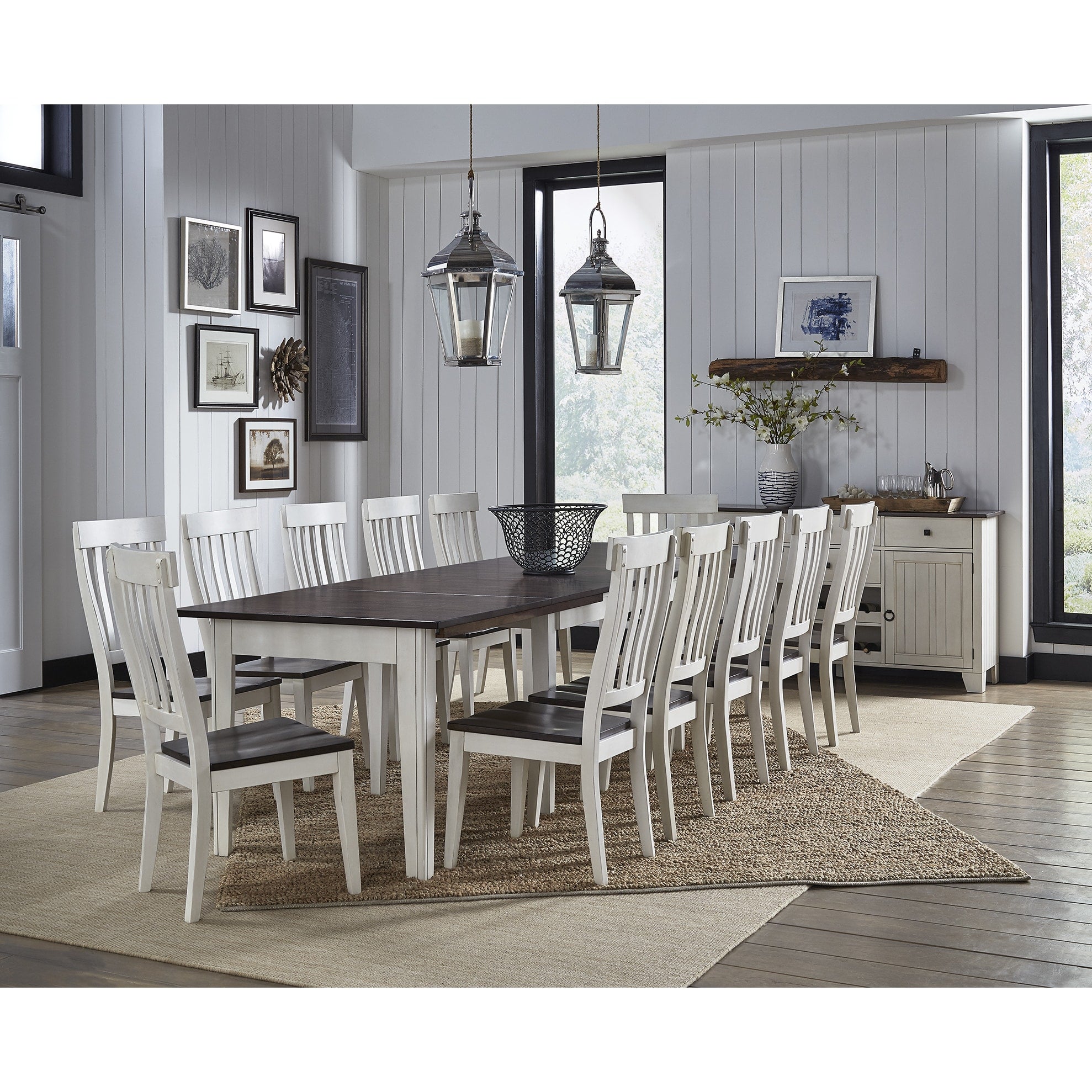 Tessa 12 Piece Solid Wood Dining Set