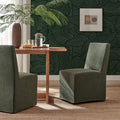 Tessera Upholstered Linen Blend Slipcovered Dining Chair