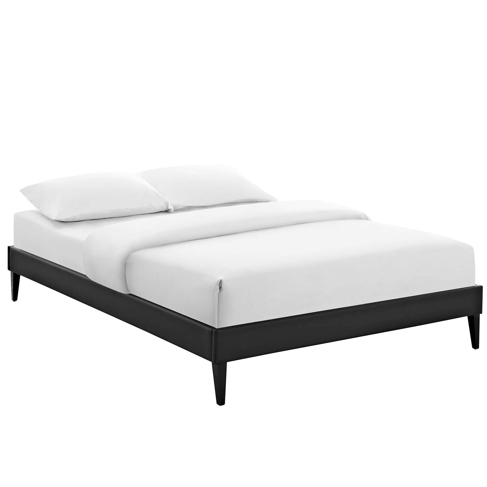 Tessie Full Bed Frame With Squared Tapered Legs