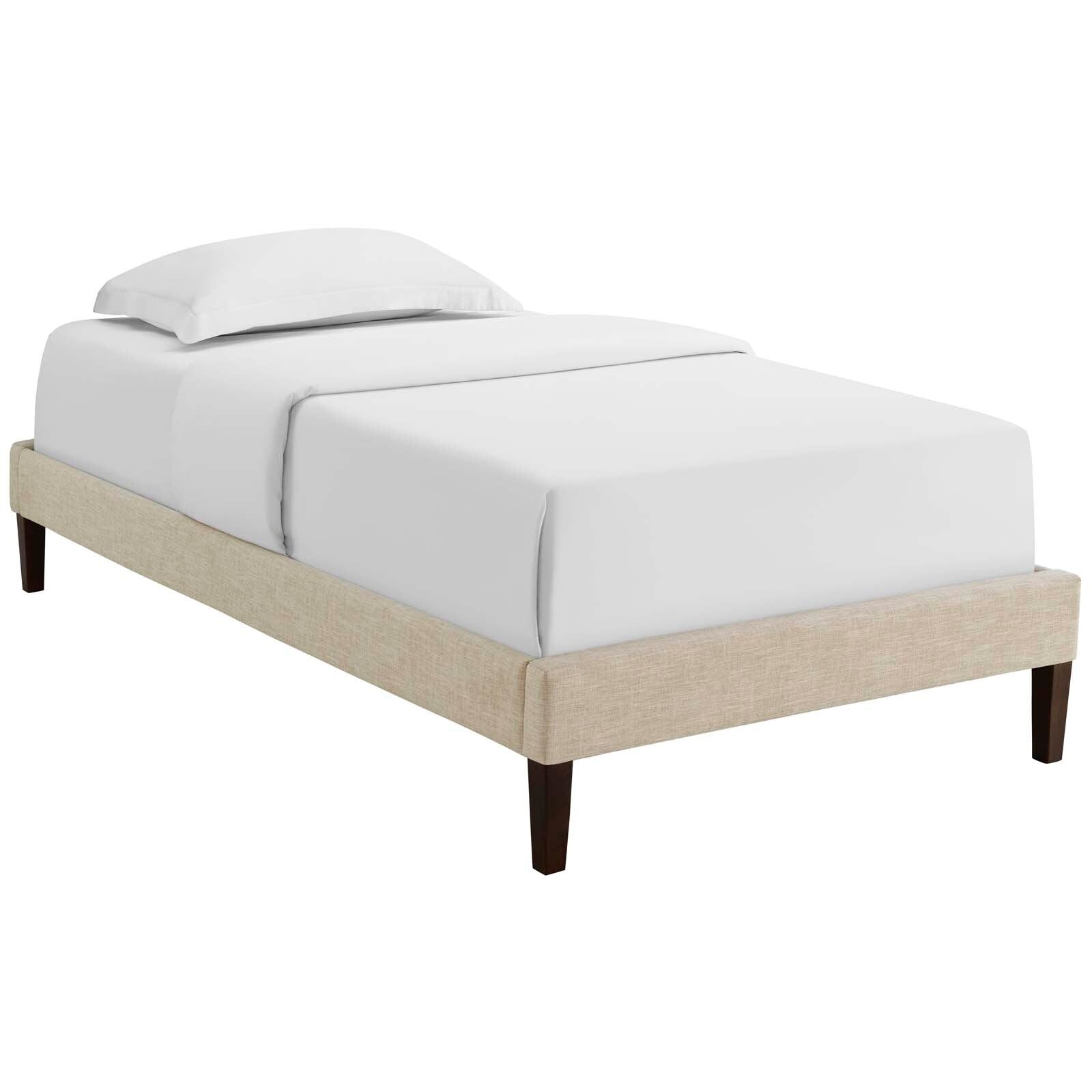 Tessie Twin Bed Frame With Squared Tapered Legs