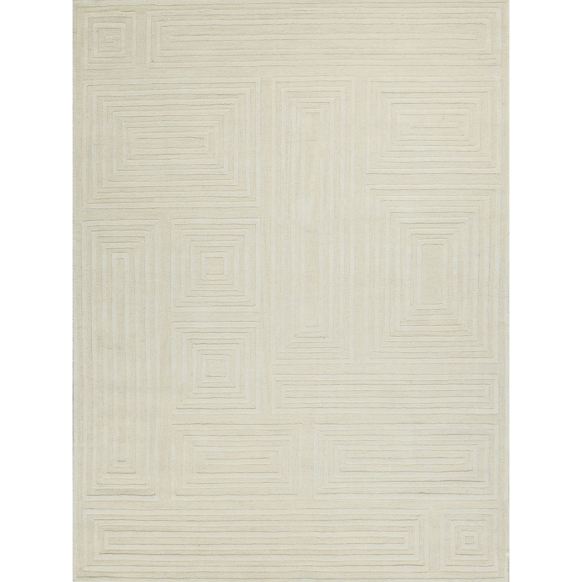 Teton Hand Tufted New Zealand Wool Beige Ivory Area Rug